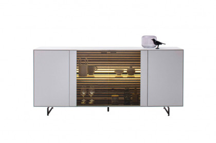 Yonna von SCHÖNER WOHNEN - Sideboard Lack weiß/ Metallgestell 