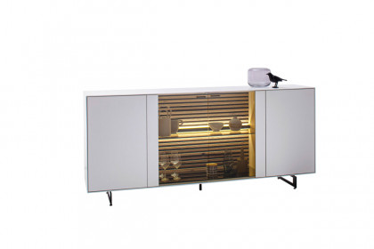 Yonna von SCHÖNER WOHNEN - Sideboard Lack weiß/ Metallgestell 