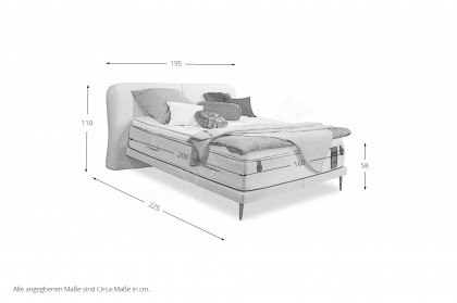 Viano von DONE.® - Boxspringbett in White