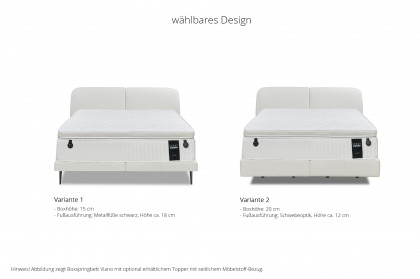 Viano von DONE.® - Boxspringbett in White