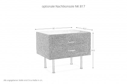 Decuro von ADA Mindful Living - Polsterbett anthracite-grey