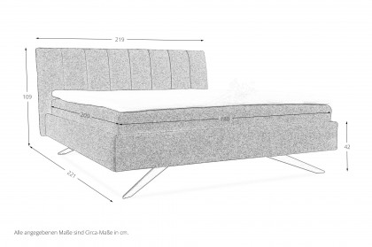 Decuro von ADA Mindful Living - Polsterbett anthracite-grey