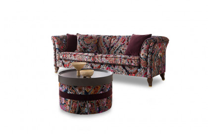 Vintage von Schröno - Polstersofa mit Blumenmuster