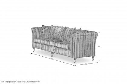 Vintage von Schröno - Polstersofa mit Blumenmuster
