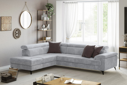Astra-LE25 von COTTA - Couchgarnitur links stone