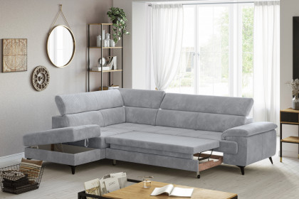 Astra-LE25 von COTTA - Couchgarnitur links stone