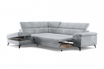 Astra-LE25 von COTTA - Couchgarnitur links stone
