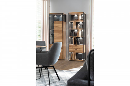 Andra-living von SCHÖNER WOHNEN - Regal Eiche rustico/ anthrazit