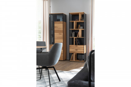 Andra-living von SCHÖNER WOHNEN - Regal Eiche rustico/ anthrazit