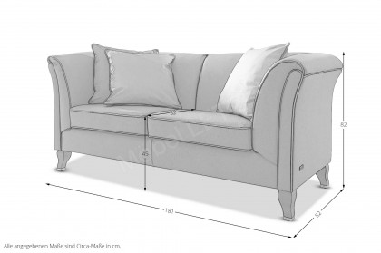 Vintage von Schröno - Sofa 2,5-sitzig braun