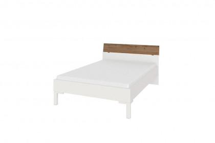 cadre von Röhr-Bush - Jugendbett 90x200 cm weiß - Votan Eiche