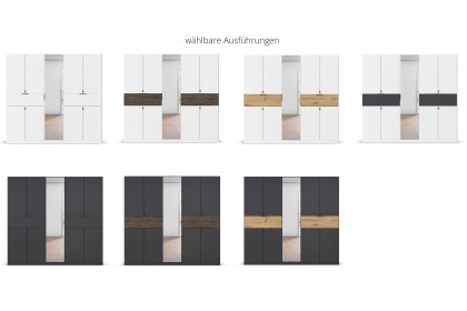Ticao von Rauch Blue - Kleiderschrank mit Absetzung Eiche Artisan