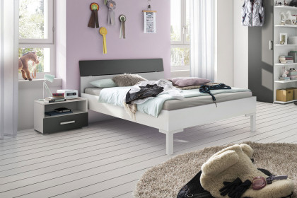 cadre von Röhr-Bush - Jugendliege 90x200 cm weiß - anthrazit