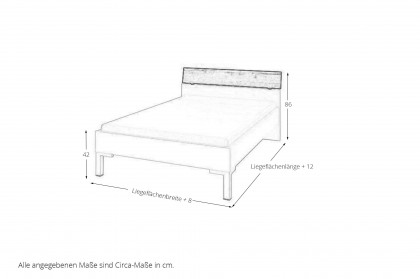 cadre von Röhr-Bush - Jugendliege 90x200 cm weiß - anthrazit