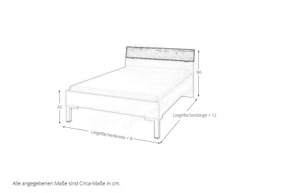 cadre von Röhr-Bush - Jugendliege 90x200 cm weiß - anthrazit