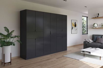 Ticao von Rauch Blue - Schrank 271 cm breit grau-metallic