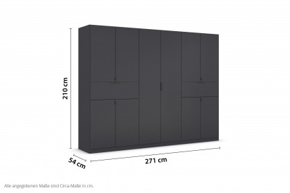 Ticao von Rauch Blue - Schrank 271 cm breit grau-metallic