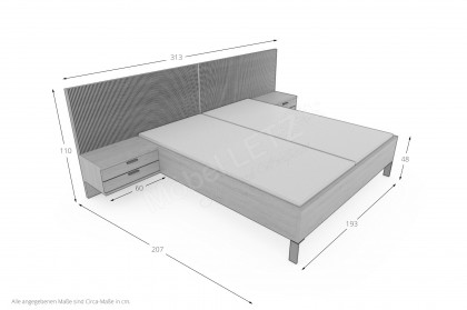 Siena von Rietberger - Schlafzimmer-Set Eiche sand Furnier Deepline