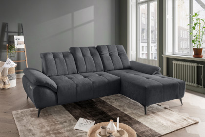 Fiore-LE25 von Benformato - Ecksofa rechts anthrazit