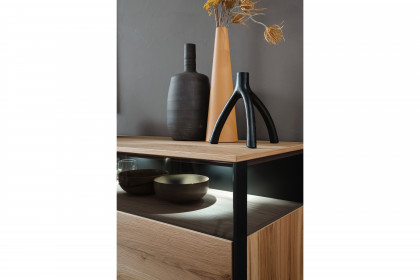Andra-living von SCHÖNER WOHNEN - Sideboard S736 Eiche rustico/ anthrazit matt