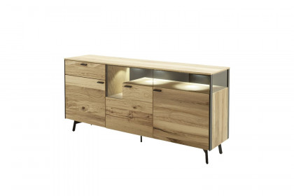 Andra-living von SCHÖNER WOHNEN - Sideboard S736 Eiche rustico/ anthrazit matt