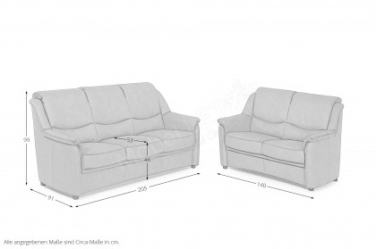 Oslo von Dietsch - Sofa-Duo fels