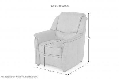 Oslo von Dietsch - Sofa-Duo fels