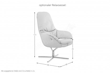 Savona von Schröno - Ledersofa cream
