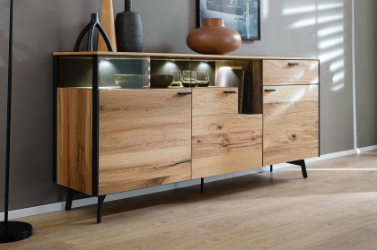 Andra-living von SCHÖNER WOHNEN - Sideboard S737 Eiche rustico/ anthrazit