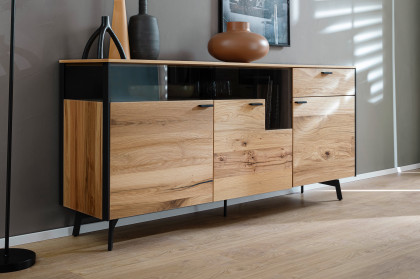 Andra-living von SCHÖNER WOHNEN - Sideboard S737 Eiche rustico/ anthrazit