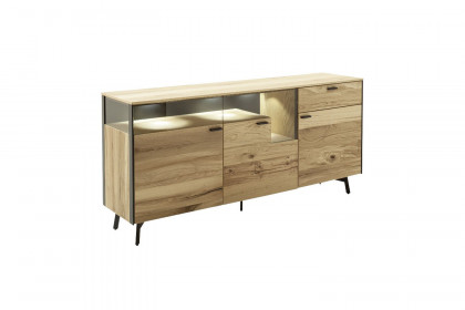 Andra-living von SCHÖNER WOHNEN - Sideboard S737 Eiche rustico/ anthrazit