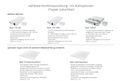 Incanto-Dream von DONE.® - Boxspringbett in White