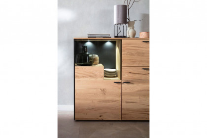 Andra-living von SCHÖNER WOHNEN - Sideboard S746 Eiche rustico/ anthrazit