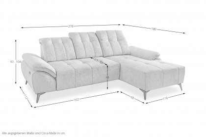 Fiore-LE25 von Benformato - Eckcouch Variante rechts beige