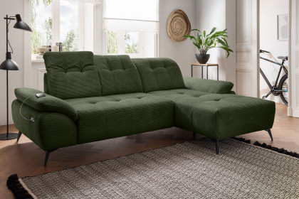 Fiore-LE25 von Benformato - Polstersofa Variante rechts moosgrün