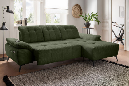 Fiore-LE25 von Benformato - Polstersofa Variante rechts moosgrün