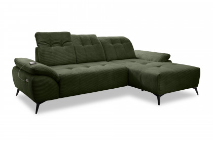 Fiore-LE25 von Benformato - Polstersofa Variante rechts moosgrün