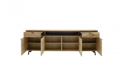 Andra-living von SCHÖNER WOHNEN - Sideboard S747 Eiche rustico/ anthrazit