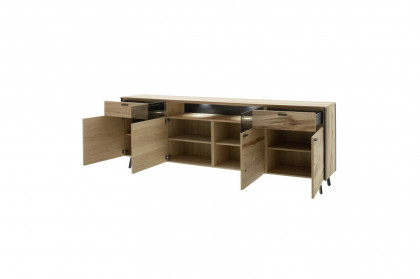 Andra-living von SCHÖNER WOHNEN - Sideboard S747 Eiche rustico/ anthrazit