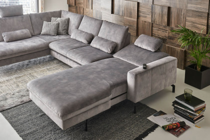 ZE-EM20028 von Zehdenick - Wohnlandschaft Variante links silver