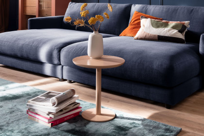 Henri-living von SCHÖNER WOHNEN - Couchtisch mit Metallgestell in Lack puder