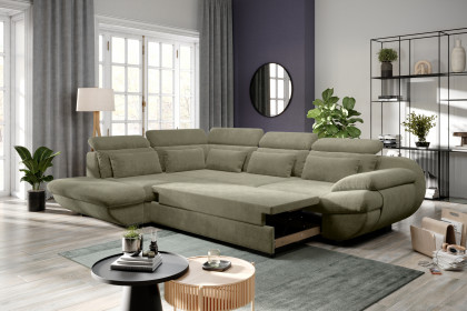 Infinity-LE25 von COTTA - Polsterecke links green