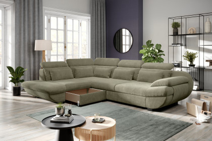 Infinity-LE25 von COTTA - Polsterecke links green