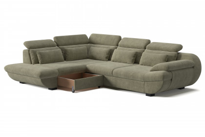 Infinity-LE25 von COTTA - Polsterecke links green
