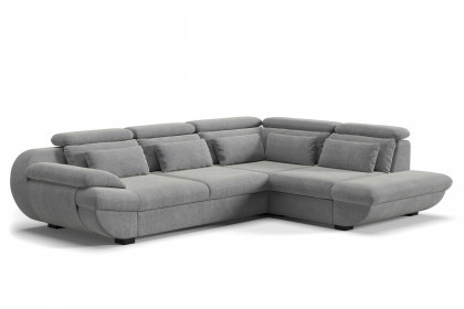 Infinity-LE25 von COTTA - Eckcouch rechts silver