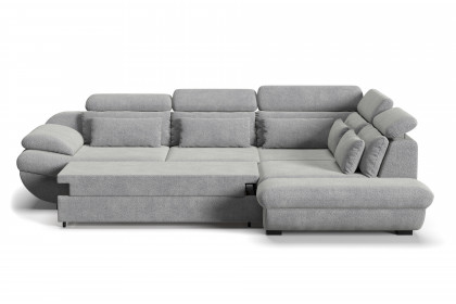 Infinity-LE25 von COTTA - Eckcouch rechts silver