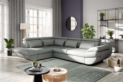 Infinity-LE25 von COTTA - Eckcouch links silver