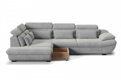 Infinity-LE25 von COTTA - Eckcouch links silver