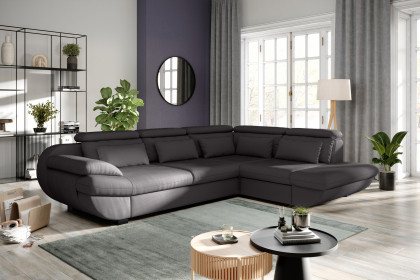 Infinity-LE25 von COTTA - Eckgarnitur rechts graphite