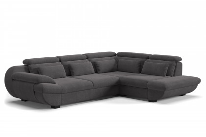 Infinity-LE25 von COTTA - Eckgarnitur rechts graphite